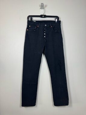 Levi's 501 Black Jeans with Button Fly 27